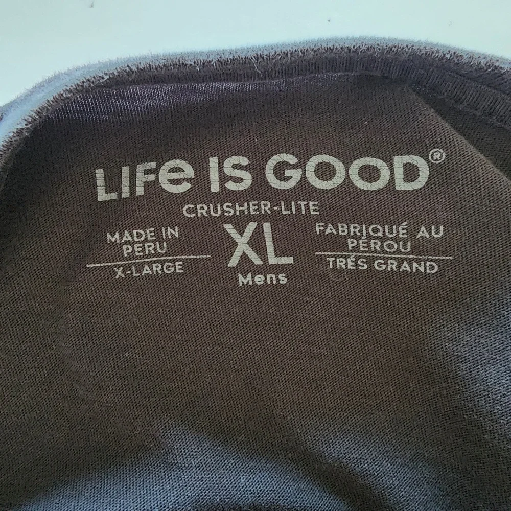 Life is Good Mens Long‎ Sleeve T Shirt Diversified Portfolio Golf Graphic Tee XL